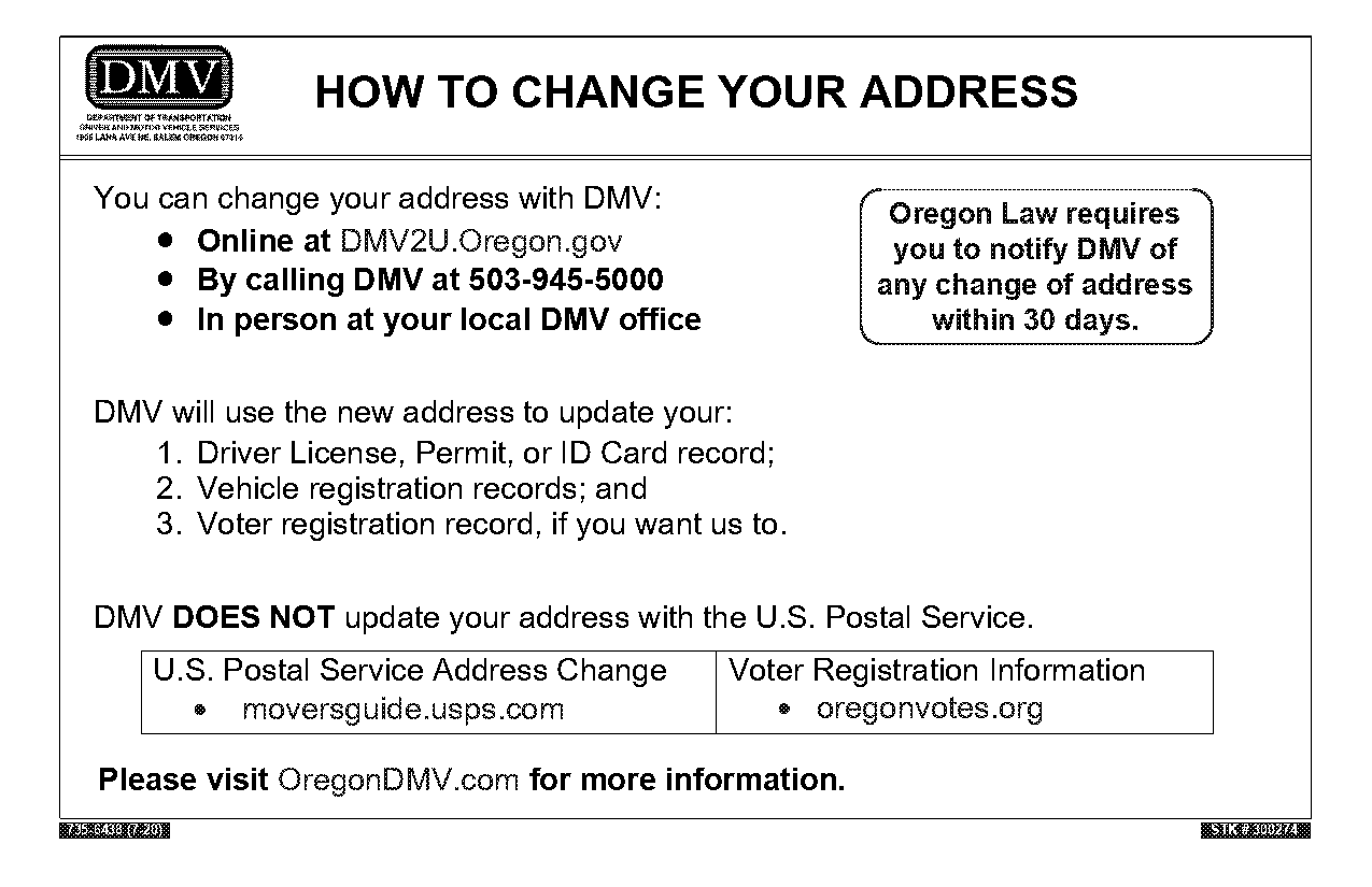 can you renew license online if changing address