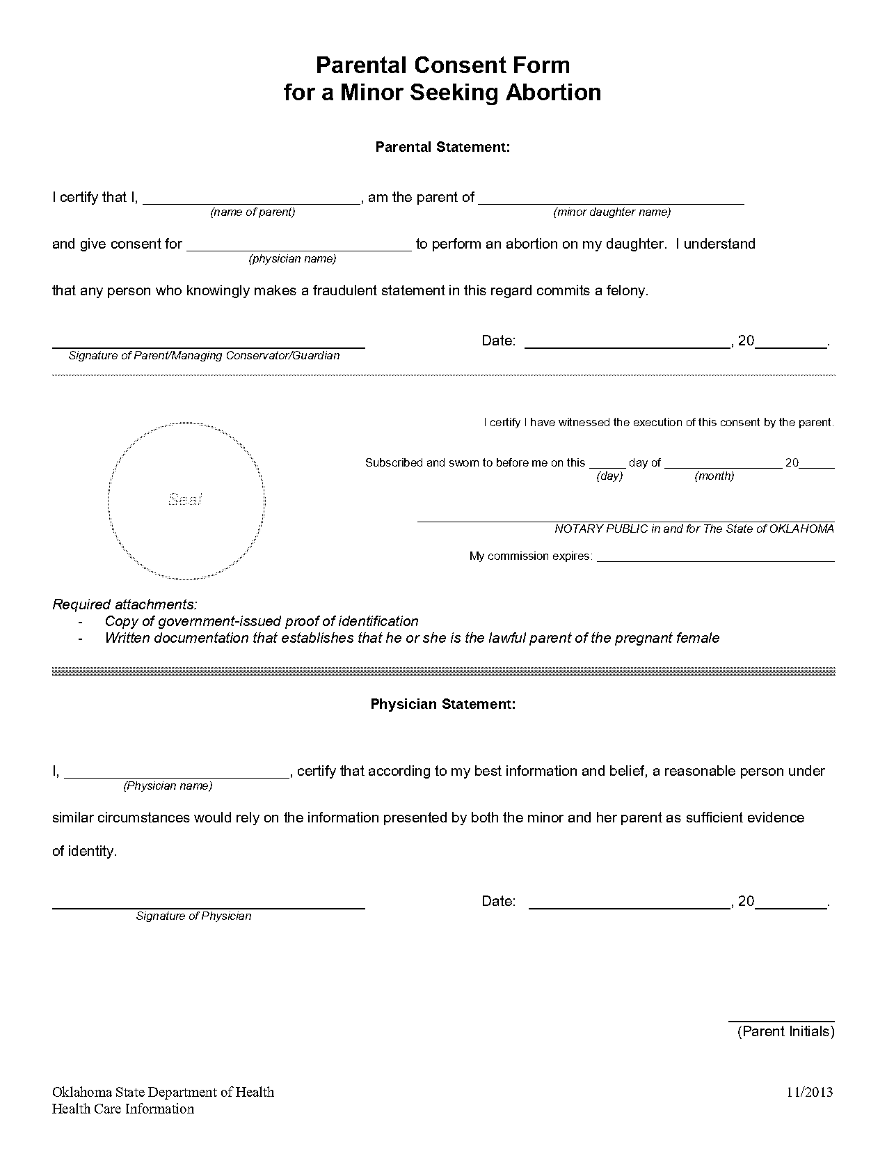 planned parenthood abortion consent form